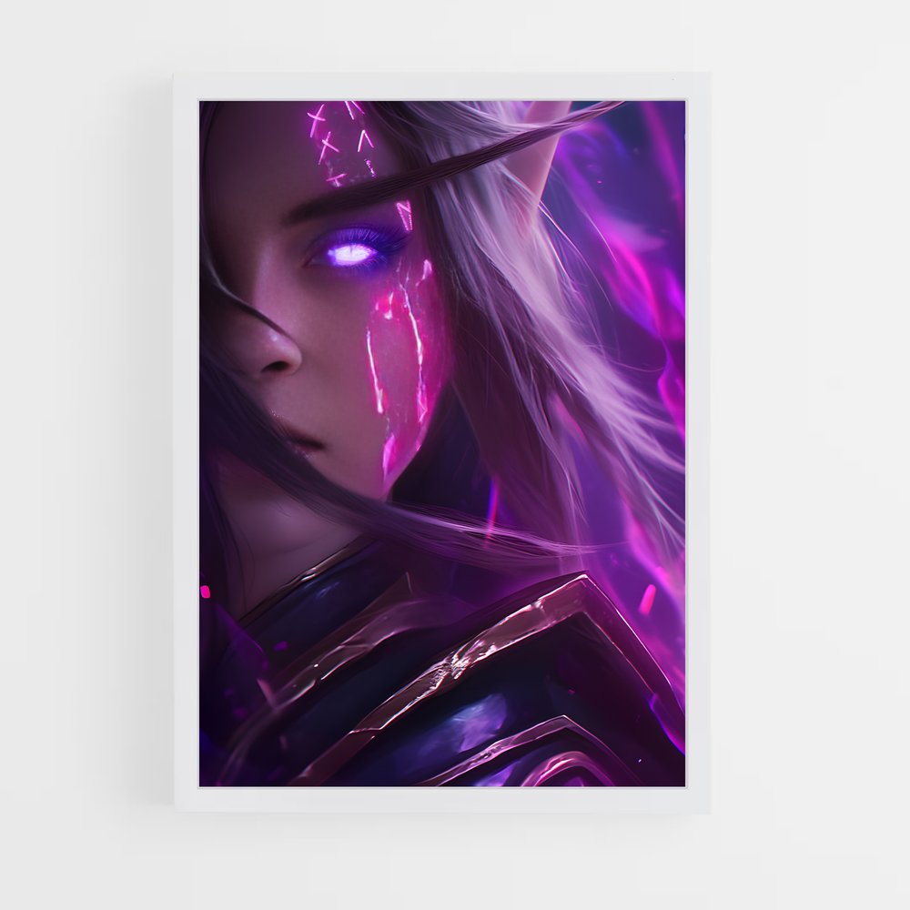 Poster L'Enchanteresse d'Azeroth – affiche World of Warcraft (vue 3)